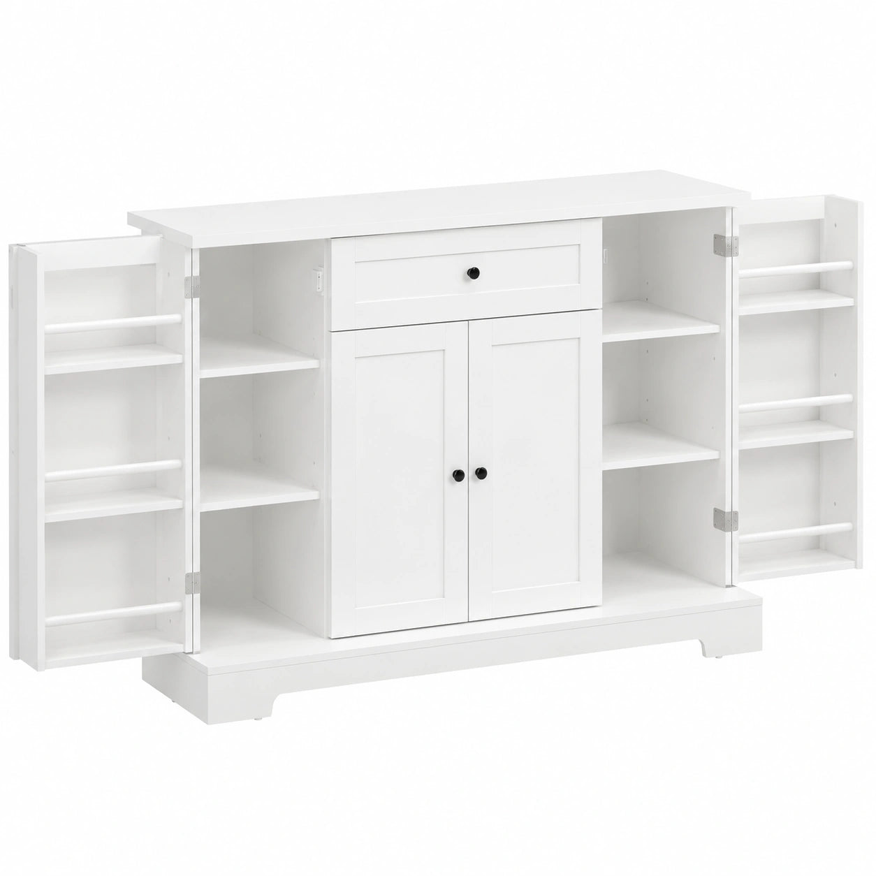 buffet-de-rangement-avec-tiroir-et-etageres-reglables-4-portes-a-fermeture-douce-blanc-zshhdn9157kv