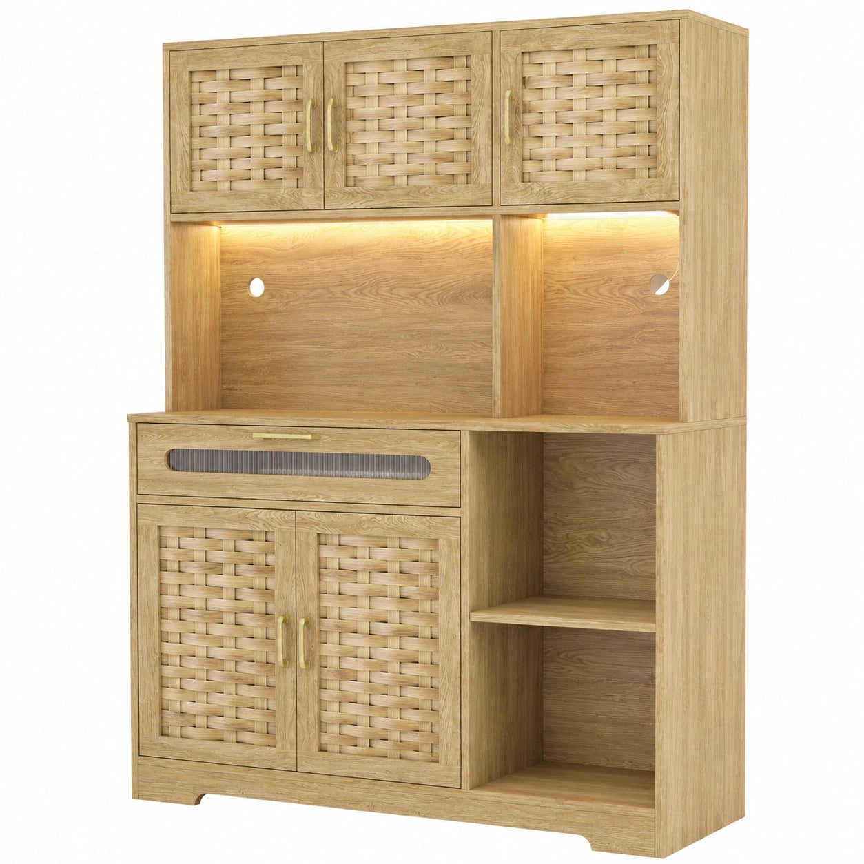 vaisselier-moderne-avec-led-et-port-usb-buffet-cuisine-180-cm-rangement-avec-portes-vitrees-et-etageres-ajustables-tdalic9102kr