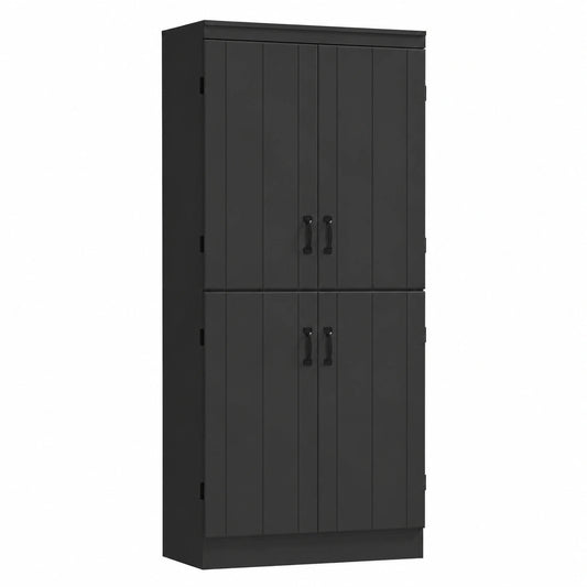 armoire-de-cuisine-avec-etageres-reglables-et-portes-multiples-meuble-de-rangement-noir-ifkjjp9109ne