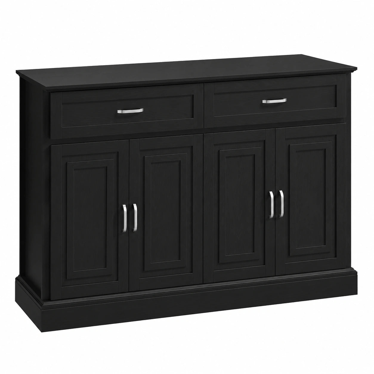 buffet-de-cuisine-avec-etageres-et-tiroirs-ajustables-140-cm-noir-butdjg9063hu