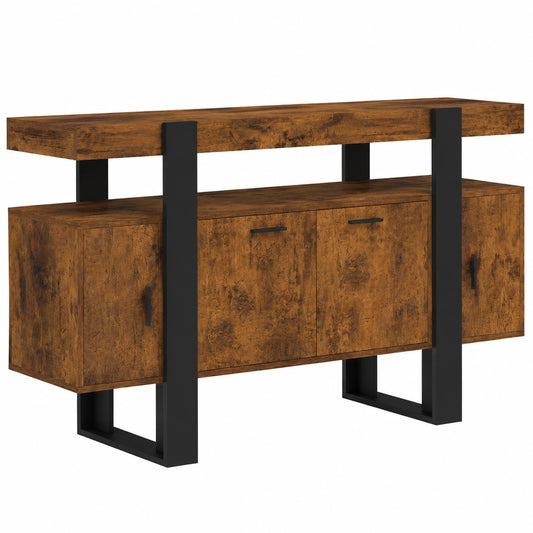 buffet-140-cm-4-portes-bois-vintage-et-noir-bkukzk9128dj