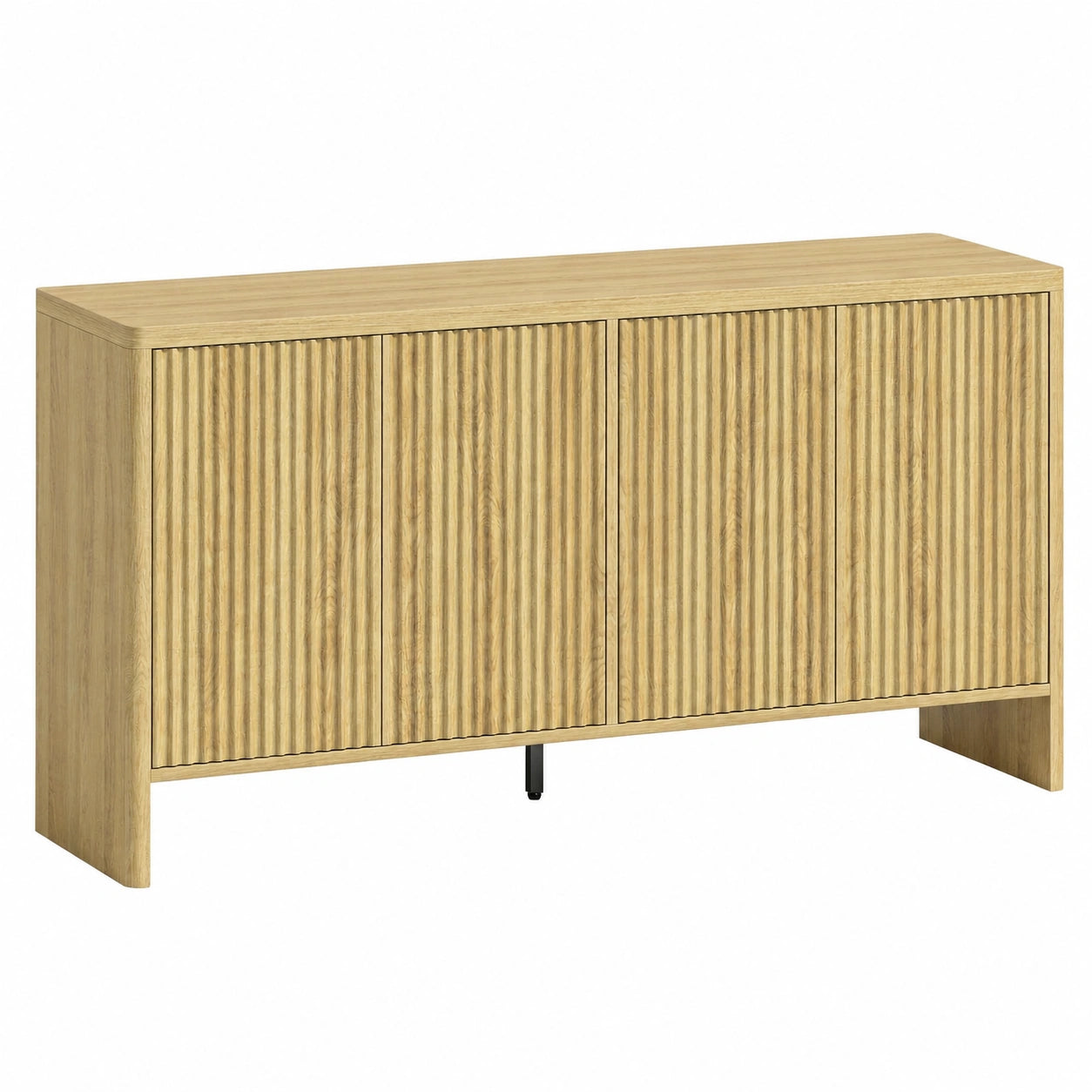 buffet-moderne-avec-portes-rainurees-et-etagere-reglable-ouverture-par-pression-nmosyt9162qa